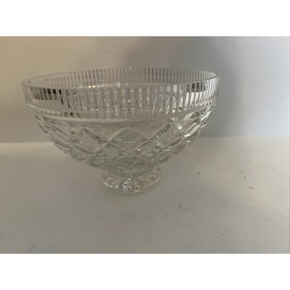 Waterford Killeen Crystal Footed Bowl 8” Candy Dish - Picture 5 of 10